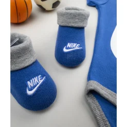 Pack 3 pezzi nike neonato grigio/blu