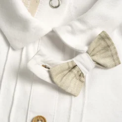 Pagliaccetto elegante, in cotone, apertura sulla schiena e a patello