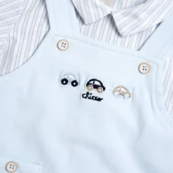 Pagliaccetto elegante, in cotone, apertura sulla schiena e a patello