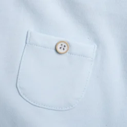 Pagliaccetto elegante, in cotone, apertura sulla schiena e a patello