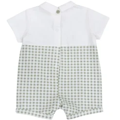 Pagliaccetto elegante, in cotone, apertura sulla schiena e a patello