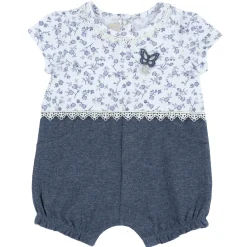 Pagliaccetto elegante, in cotone, apertura sulla schiena e a patello