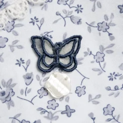 Pagliaccetto elegante, in cotone, apertura sulla schiena e a patello