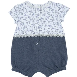 Pagliaccetto elegante, in cotone, apertura sulla schiena e a patello