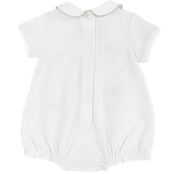 Pagliaccetto elegante, in cotone, apertura sulla schiena e a patello