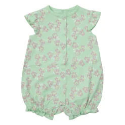 Pagliaccetto jersey bimba verde apertura completa