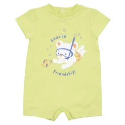 Pagliaccetto neonato verde sea side