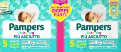 Pampers baby-dry tg.5 junior 11-25kg – 22+22 pz
