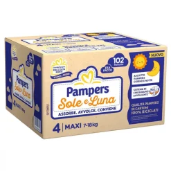 Pampers esapack sole e luna taglia maxi 102 pz