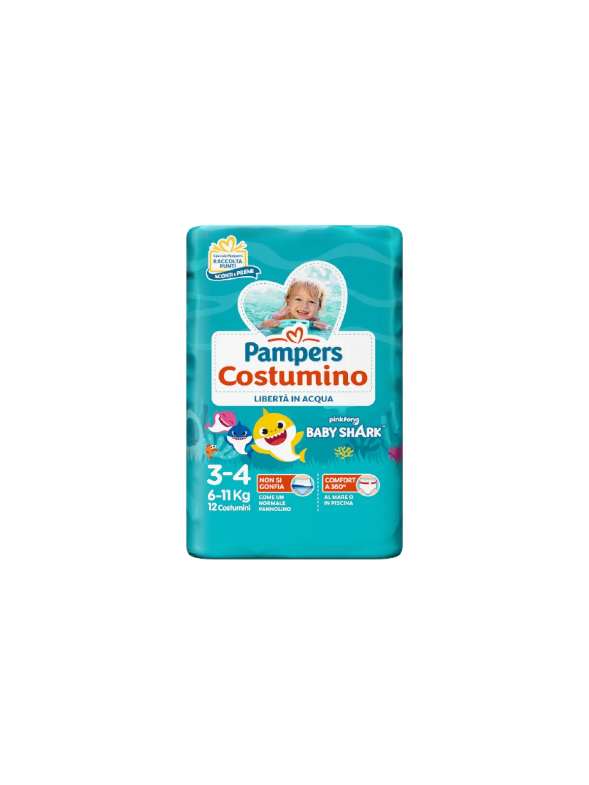 Pampers il costumino taglia 3 (6-11 kg) – 12 pz