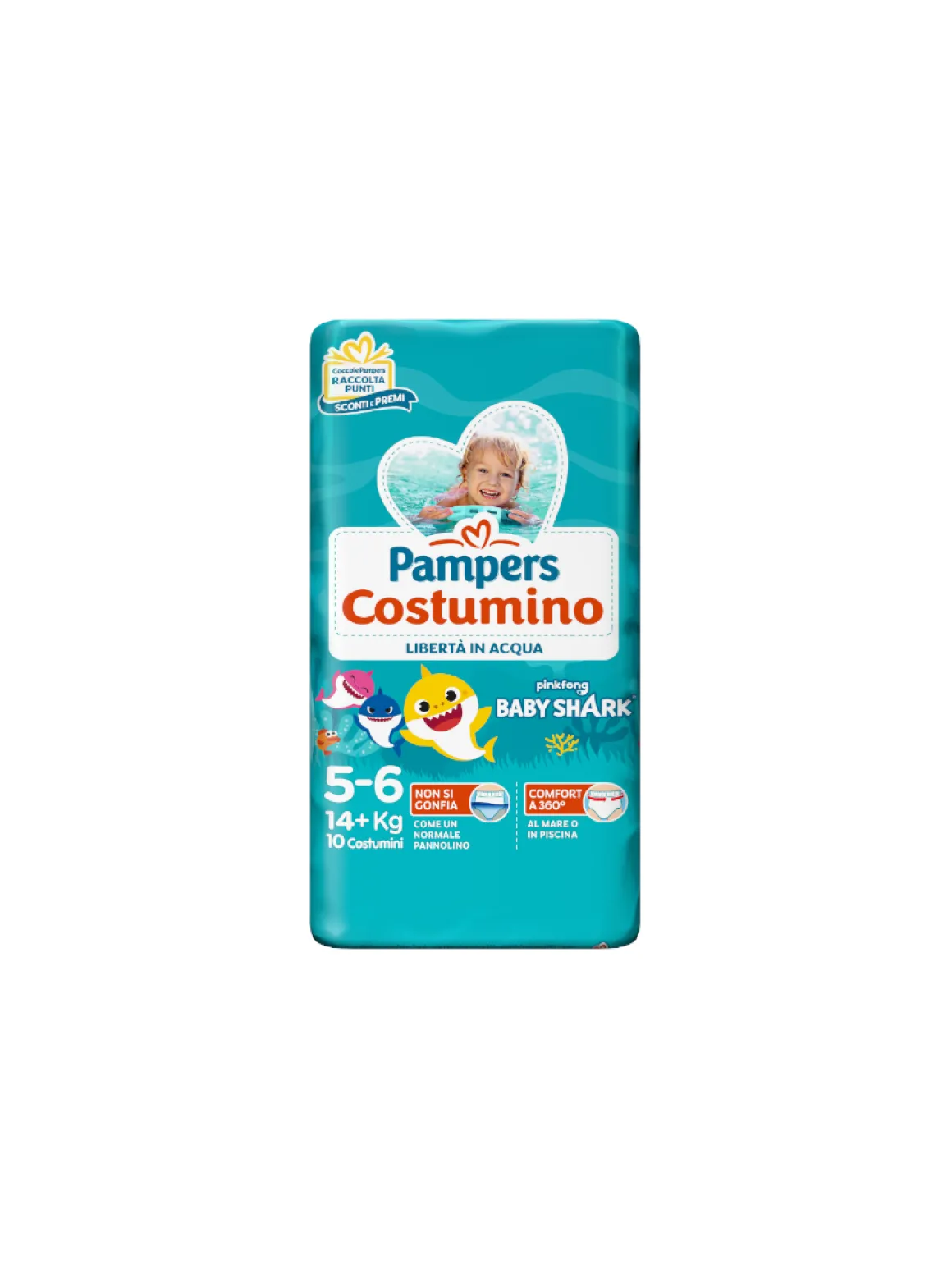 Pampers il costumino taglia 5+ (15+ kg) – 10 pz