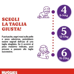 Pannolini extra care mutandina mega pack tg. 5 (12-17 kg) – 68 pannolini – huggies