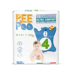 Pannolini ultrafit maxi taglia 4 18 pz – pee&poo