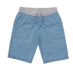 Pantaloncino da bambino finto denim