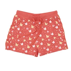 Pantaloncino jersey bimba corallo stampato
