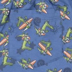 Pantaloncino jersey bimbo blue stampato