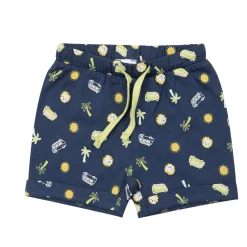 Pantaloncino jersey bimbo blu stampato