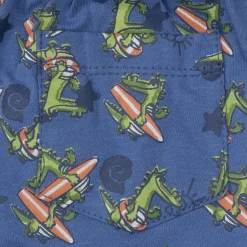 Pantaloncino jersey bimbo blue stampato