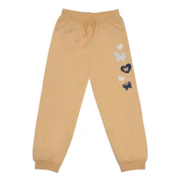 Pantalone bimba felpato arancione