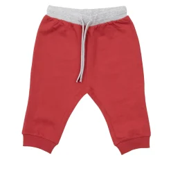 Pantalone bimbo rosso/grigio