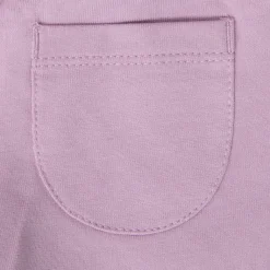 Pantalone felpato bimba rosa stampato