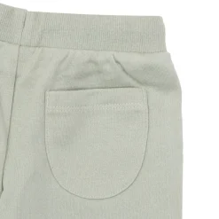 Pantalone felpato bimba verde stampato
