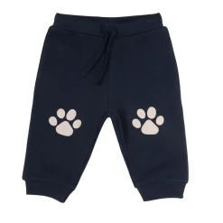 Pantalone felpato bimbo blue con stampa
