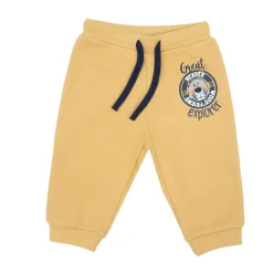 Pantalone felpato bimbo giallo