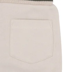 Pantalone felpato bimbo panna stampa “coccodrillo”