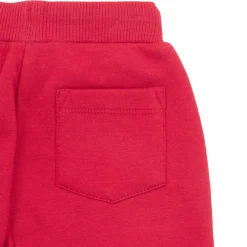 Pantalone felpato bimbo rosso “orsetto”