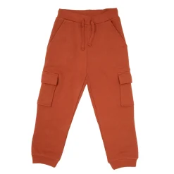 Pantalone felpato “cargo” bimbo terra con tasche