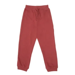 Pantalone french terry bimbo bordeaux
