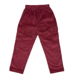 Pantalone velluto bimbo bordeaux