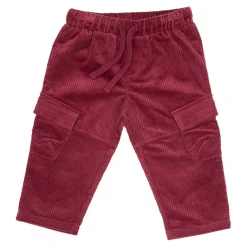 Pantalone velluto bimbo bordeaux