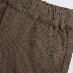 Pantaloni felpa marrone con bottoni – chicco