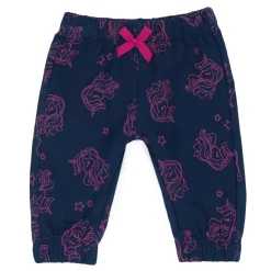Pantaloni fleece blu fantasia unicorno – chicco