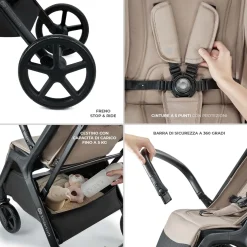 Passeggino leggero loom linen beige – kinderkraft