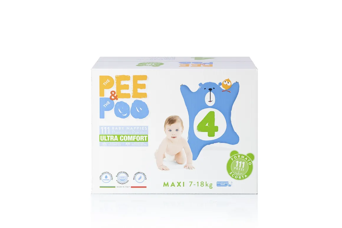 Pee&poo jumbo maxi taglia 4 – 111 pz