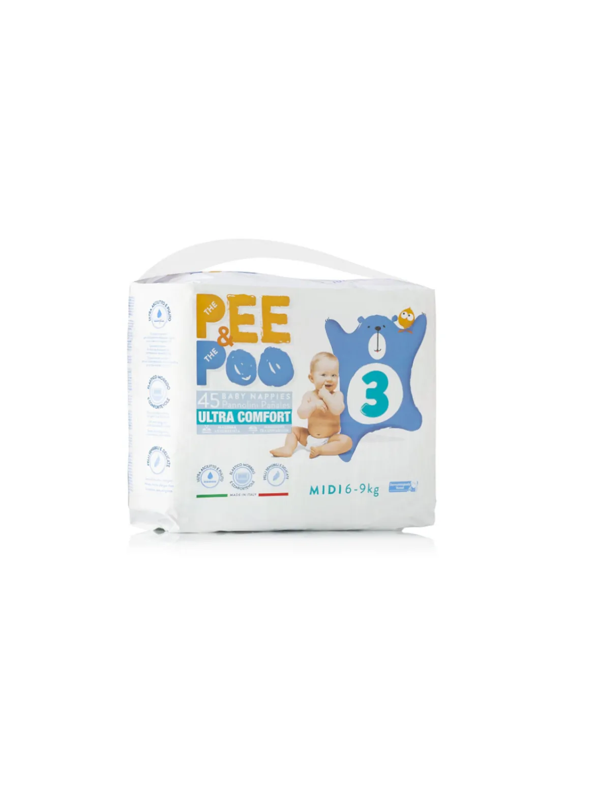 Pee&poo midi taglia 3 – 45 pz