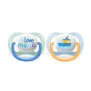 Philips avent – 2 succhietti ultra air collection 0-6m maschio – mama
