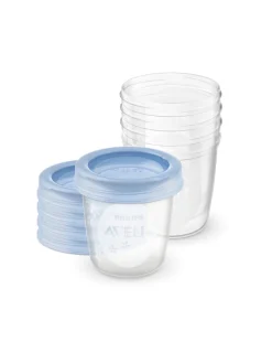 Philips avent 5 vasetti da 180ml per la conservazione di latte e pappe