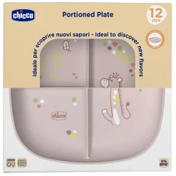 Piatto porzionato 18m+ rosa – chicco