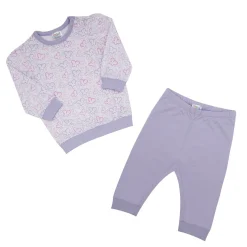 Pigiama bimba lilla stampato