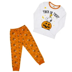 Pigiami due pezzi gamba lunga kid f peanuts halloween