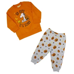 Pigiami due pezzi gamba lunga baby m peanuts halloween