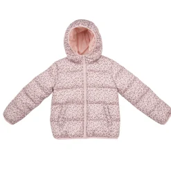 Piumino basic bimba rosa stampato