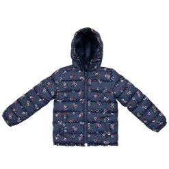 Piumino leggero bambina blu allover