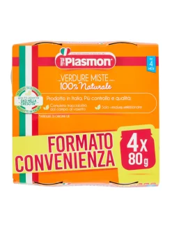 Plasmon – omogeneizzato verdure miste – 4x80g