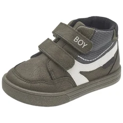 Polacchino falafel doppio velcro verde con scritta boy – chicco