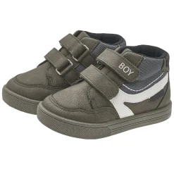 Polacchino falafel doppio velcro verde con scritta boy – chicco